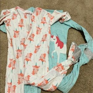 2T footed cotton pjs